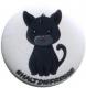 50mm Magnet-Button: #haltdiefresse Katze