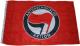 Fahne / Flagge (ca. 150x100cm): Antifaschistische Aktion (rot/schwarz)