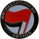 Anstecker / Pin: Antifaschistische Aktion (rot/schwarz)