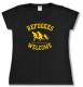tailliertes T-Shirt: Refugees welcome