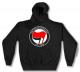 Kapuzen-Pullover: Antifaschistische Aktion (rot/schwarz)