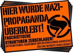 Zur Artikelseite von Aufkleber-Paket: Hier wurde Nazi-Propaganda überklebt! gehen