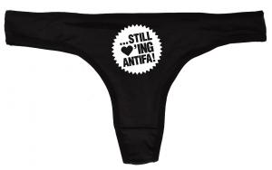 Frauen Stringtanga: ... still loving antifa!