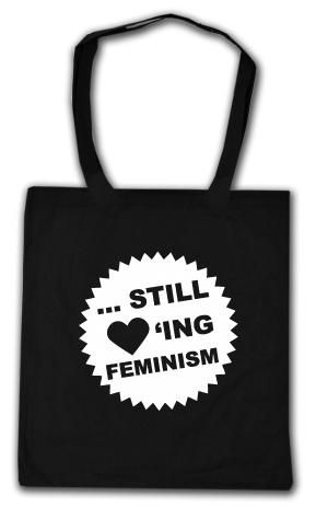 Baumwoll-Tragetasche: ... still loving feminism