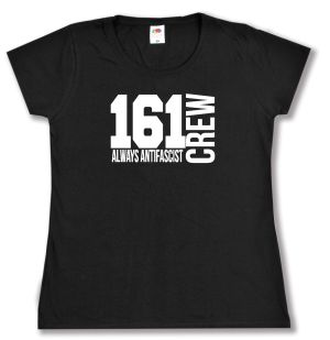 tailliertes T-Shirt: 161 Crew Always Antifascist