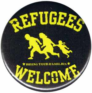Refugees welcome (gelb/schwarz)
