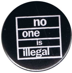 No one is illegal (weiß/schwarz)