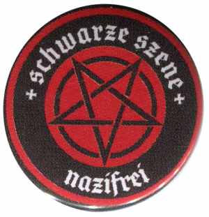 Schwarze Szene Nazifrei - Rotes Pentagramm