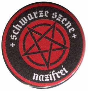Schwarze Szene Nazifrei - Rotes Pentagramm
