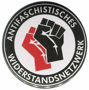 Antifaschistisches Widerstandsnetzwerk - Fäuste (rot/schwarz)