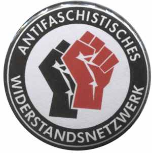 Antifaschistisches Widerstandsnetzwerk - Fäuste (schwarz/rot)
