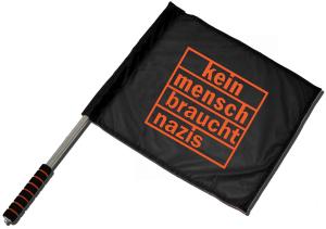 kein mensch braucht nazis (orange)