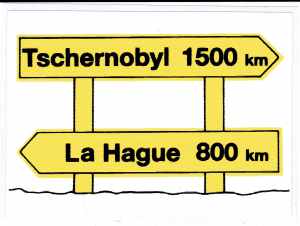 Tschernobyl 1500km _ La Hague 800km