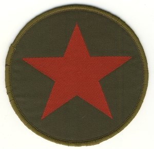 Roter Stern im olivgrünem Kreis