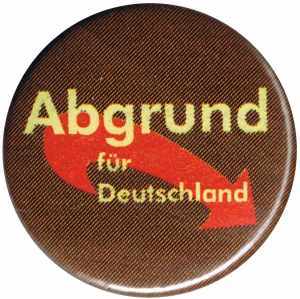 50mm Magnet-Button: Abgrund für Deutschland