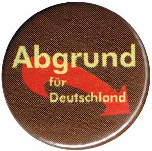 25mm Magnet-Button: Abgrund für Deutschland
