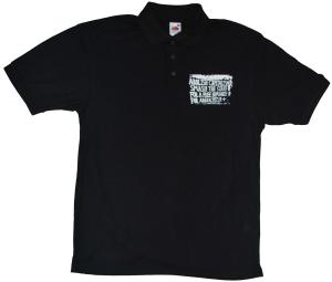 Polo-Shirt: Abolish Capitalism - Smash The State - For A Free Humanity - For Anarchism
