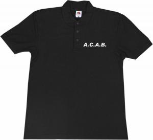 Polo-Shirt: A.C.A.B.