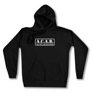 taillierter Kapuzen-Pullover: A.C.A.B. - All cops are bastards