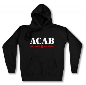 taillierter Kapuzen-Pullover: ACAB Antifa Action