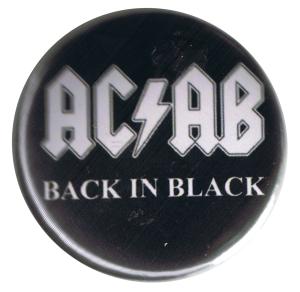 37mm Button: ACAB Back in Black