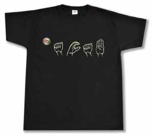 T-Shirt: ACAB - Gebärdensprache