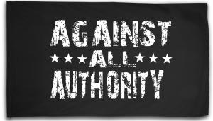 Fahne / Flagge (ca. 150x100cm): Against All Authority