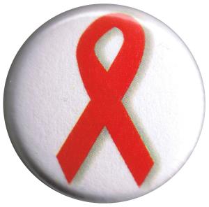 25mm Magnet-Button: AIDS Schleife