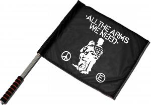 Fahne / Flagge (ca. 40x35cm): All the Arms we need