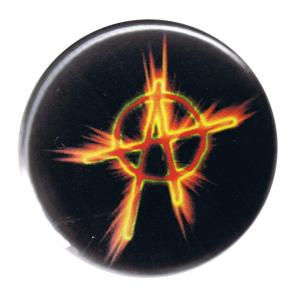 50mm Magnet-Button: Anarchie Feuer Flammen