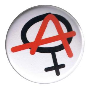 50mm Button: Anarchie ist weiblich