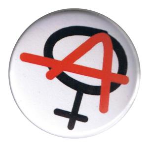 25mm Magnet-Button: Anarchie ist weiblich