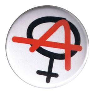 50mm Magnet-Button: Anarchie ist weiblich