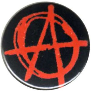 25mm Magnet-Button: Anarchie (rot)