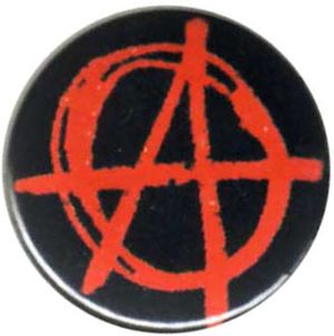50mm Magnet-Button: Anarchie (rot)