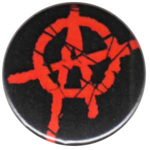 25mm Button: Anarchie (rot) 2