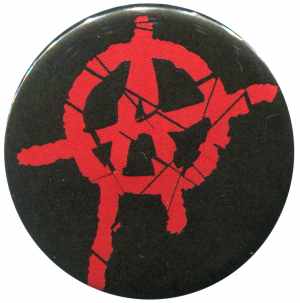 50mm Magnet-Button: Anarchie (rot) 2