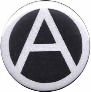 25mm Button: Anarchie (schwarz)