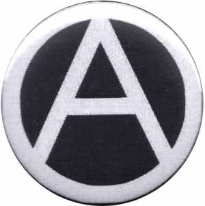 37mm Button: Anarchie (schwarz)
