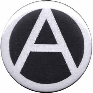 50mm Button: Anarchie (schwarz)