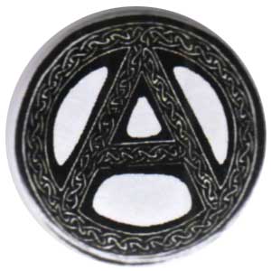 25mm Magnet-Button: Anarchie - Tribal