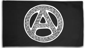 Fahne / Flagge (ca. 150x100cm): Anarchie - Tribal