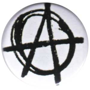 25mm Button: Anarchie (weiß)