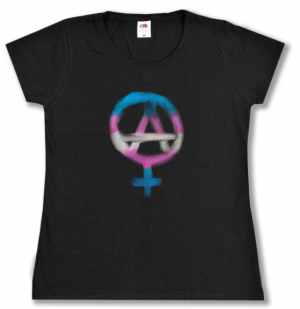 tailliertes T-Shirt: Anarcho-Feminismus