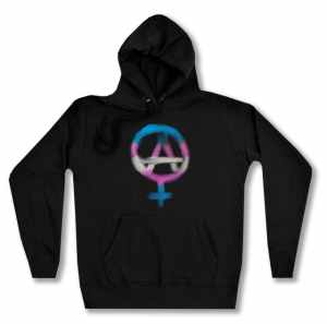 taillierter Kapuzen-Pullover: Anarcho-Feminismus