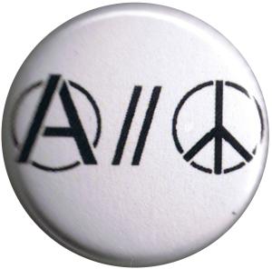 25mm Button: Anarchy and Peace