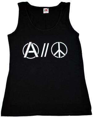tailliertes Tanktop: Anarchy and Peace