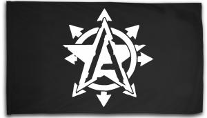 Fahne / Flagge (ca. 150x100cm): Anarchy Star
