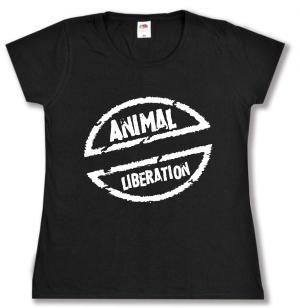 tailliertes T-Shirt: Animal Liberation