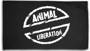 Fahne / Flagge (ca. 150x100cm): Animal Liberation